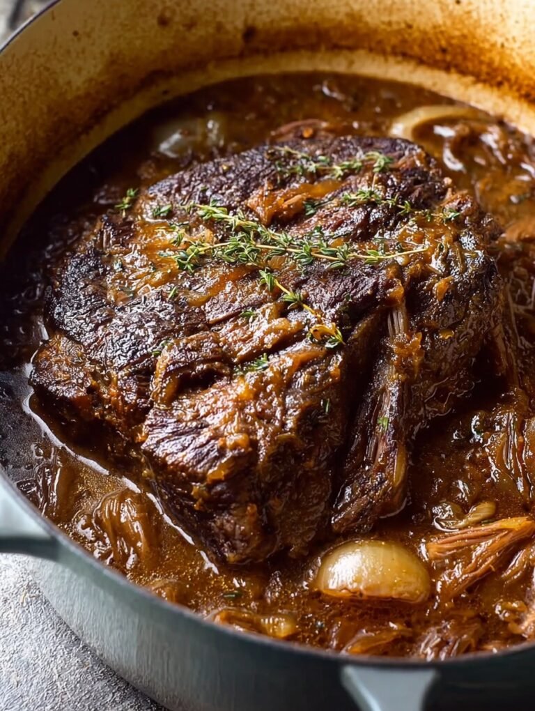 Comforting French Onion Pot Roast
