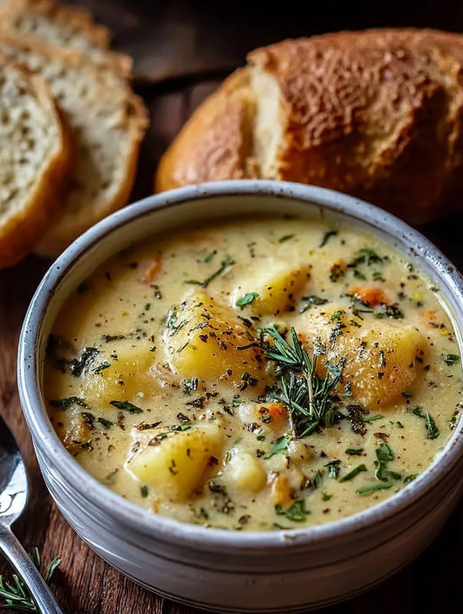 Cozy Comfort Cheddar Garlic Herb Potato Soup Recipe 1 Cozy Comfort Cheddar Garlic Herb Potato Soup Recipe