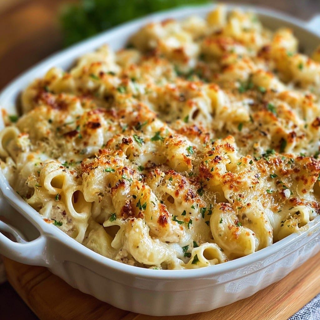 Creamy Garlic Parmesan Pasta Bake Recipe 1 Creamy Garlic Parmesan Pasta Bake Recipe
