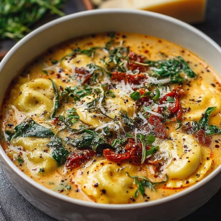 Creamy Tuscan Ravioli Soup Recipe