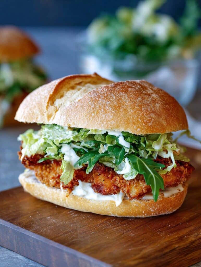 Crispy Chicken Caesar Sandwich