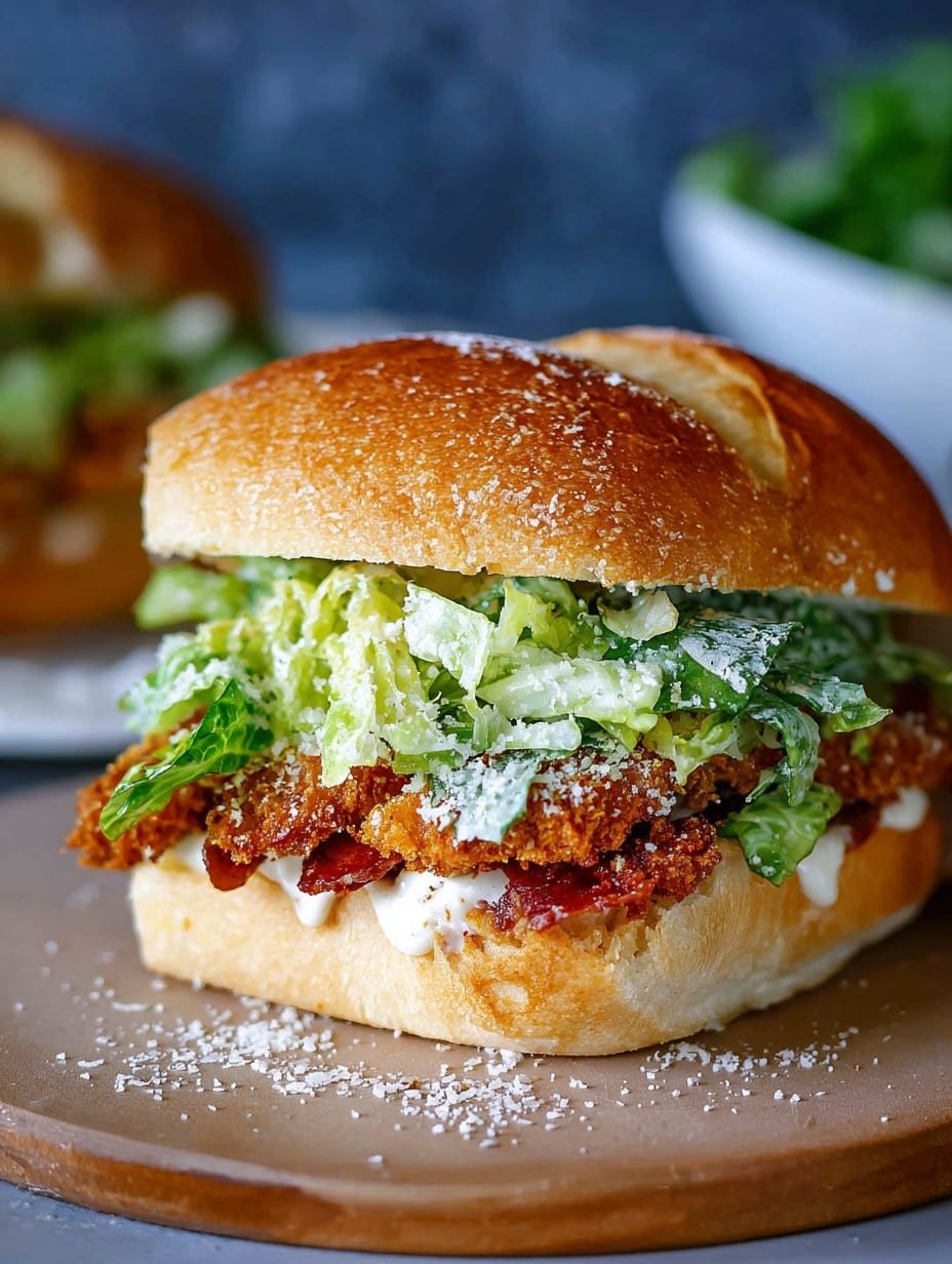 Crispy Chicken Caesar Sandwich 1 Crispy Chicken Caesar Sandwich