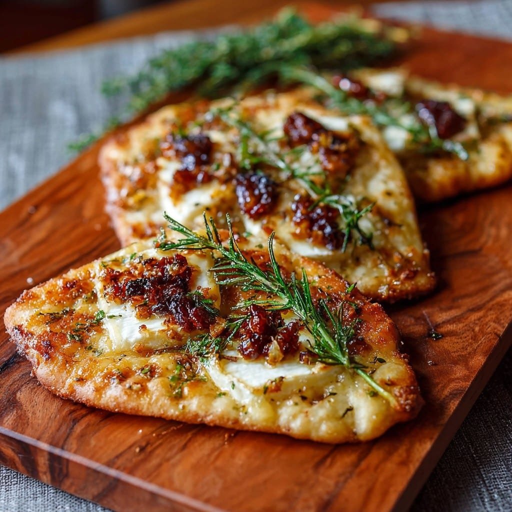 Crispy Flatbread with Brie 2 Crispy Flatbread with Brie