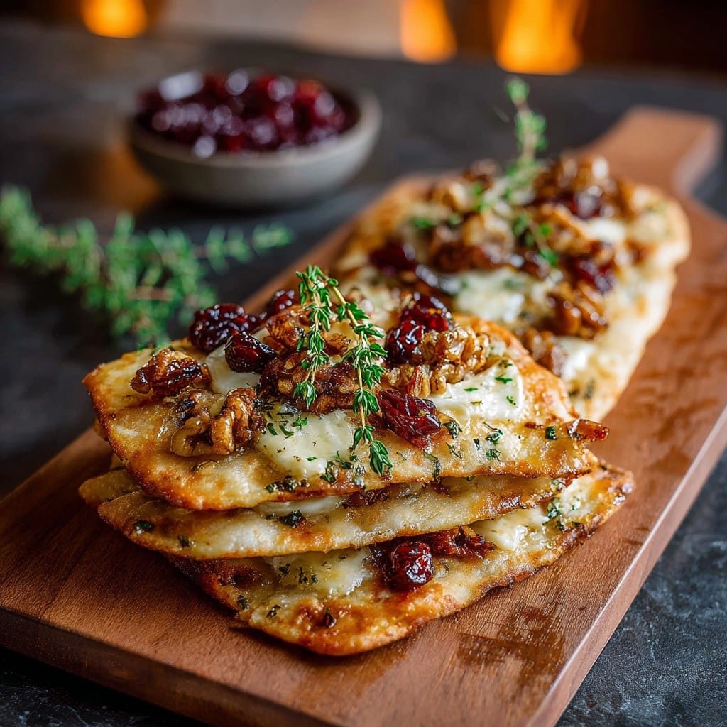 Crispy Flatbread with Brie 1 Crispy Flatbread with Brie