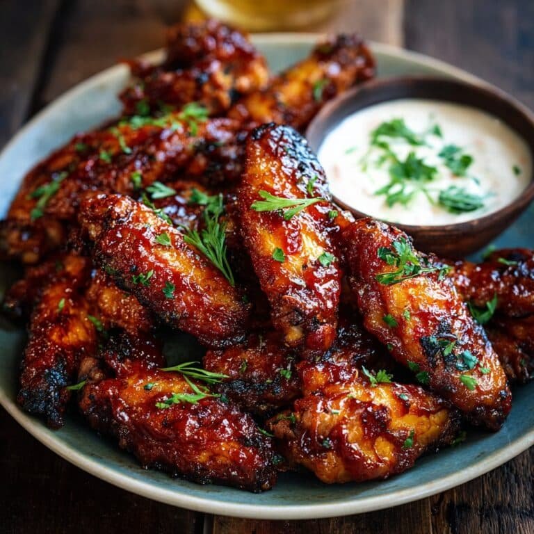 Crispy Oven-baked Honey Bbq Chicken Wings