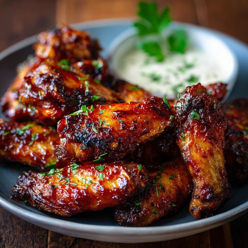 Crispy Oven-baked Honey Bbq Chicken Wings 1 Crispy Oven-baked Honey Bbq Chicken Wings