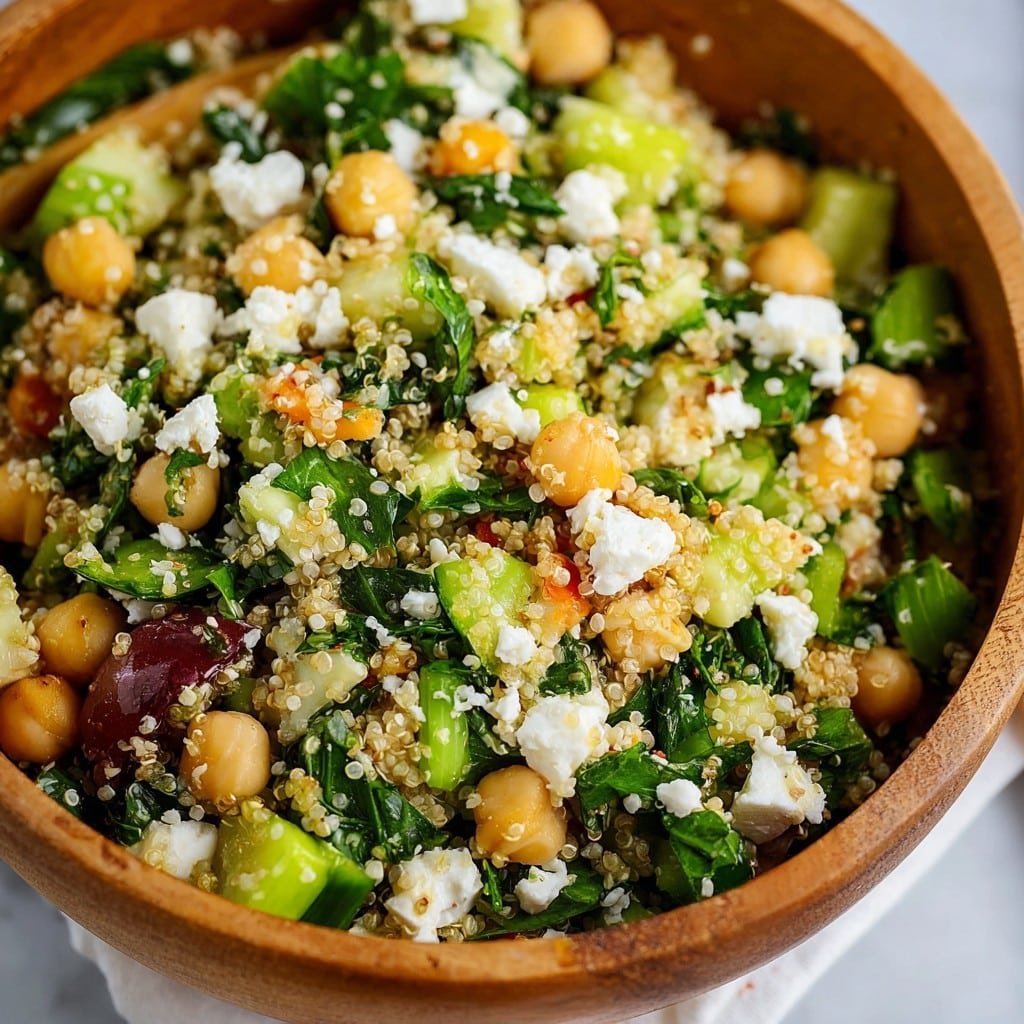 Detox Chickpea Quinoa Feta Salad 1 Detox Chickpea Quinoa Feta Salad