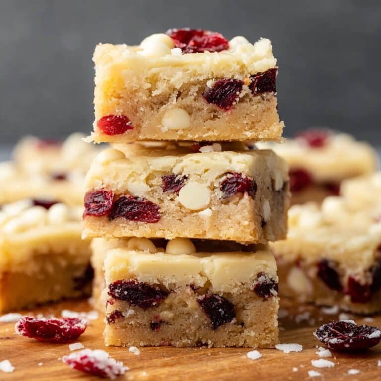 Easy 4-Ingredient Cranberry White Chocolate Cookie Bars 6 Easy 4-Ingredient Cranberry White Chocolate Cookie Bars