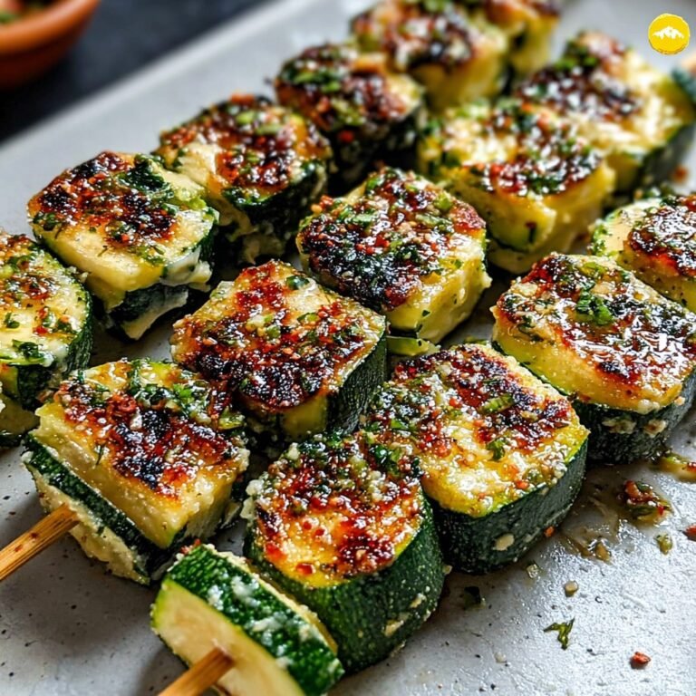 Garlic Butter Zucchini Skewers