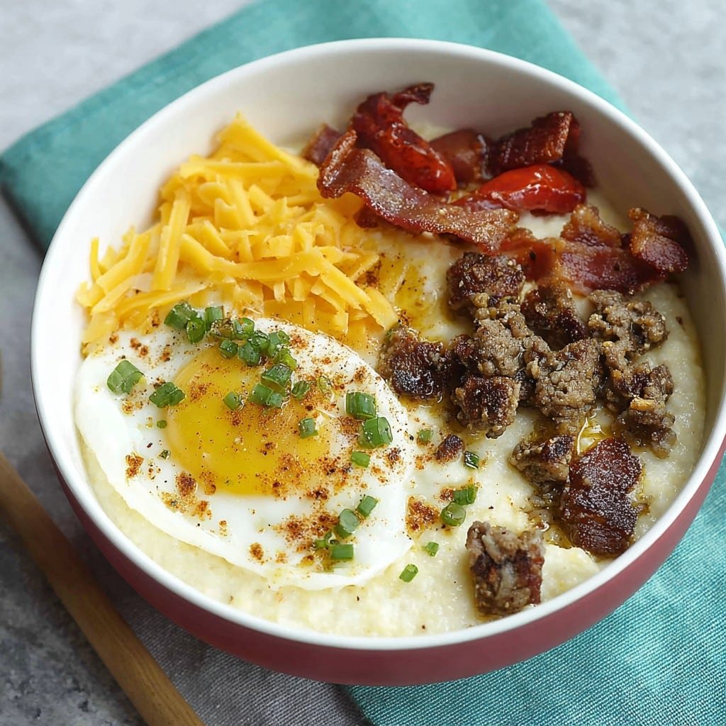 Grits Breakfast Bowl 2 Grits Breakfast Bowl