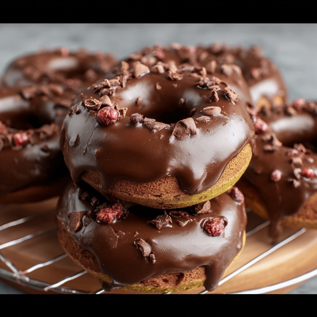 Healthy Chocolate Protein Donuts 2 Healthy Chocolate Protein Donuts