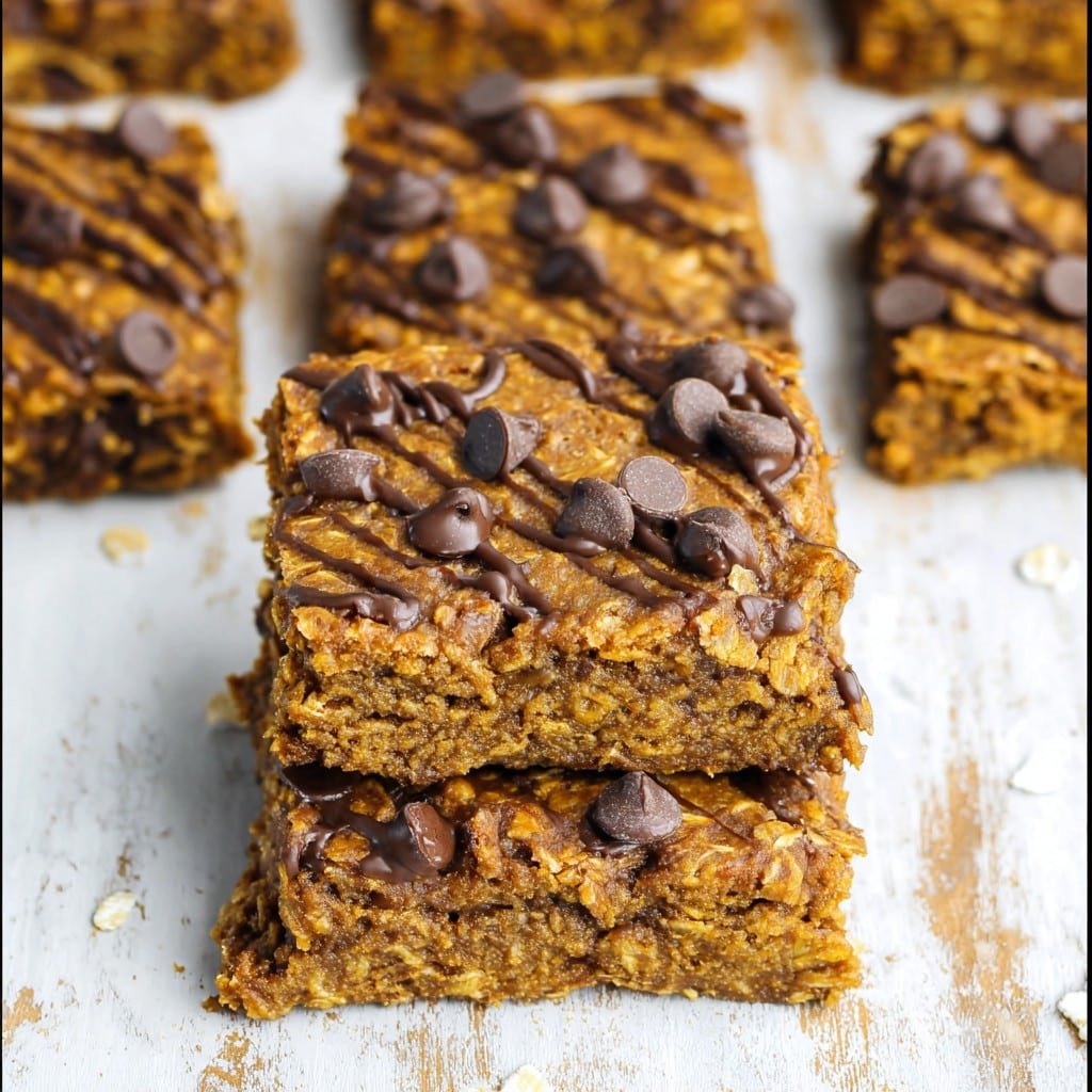 Healthy Pumpkin Oatmeal Bars