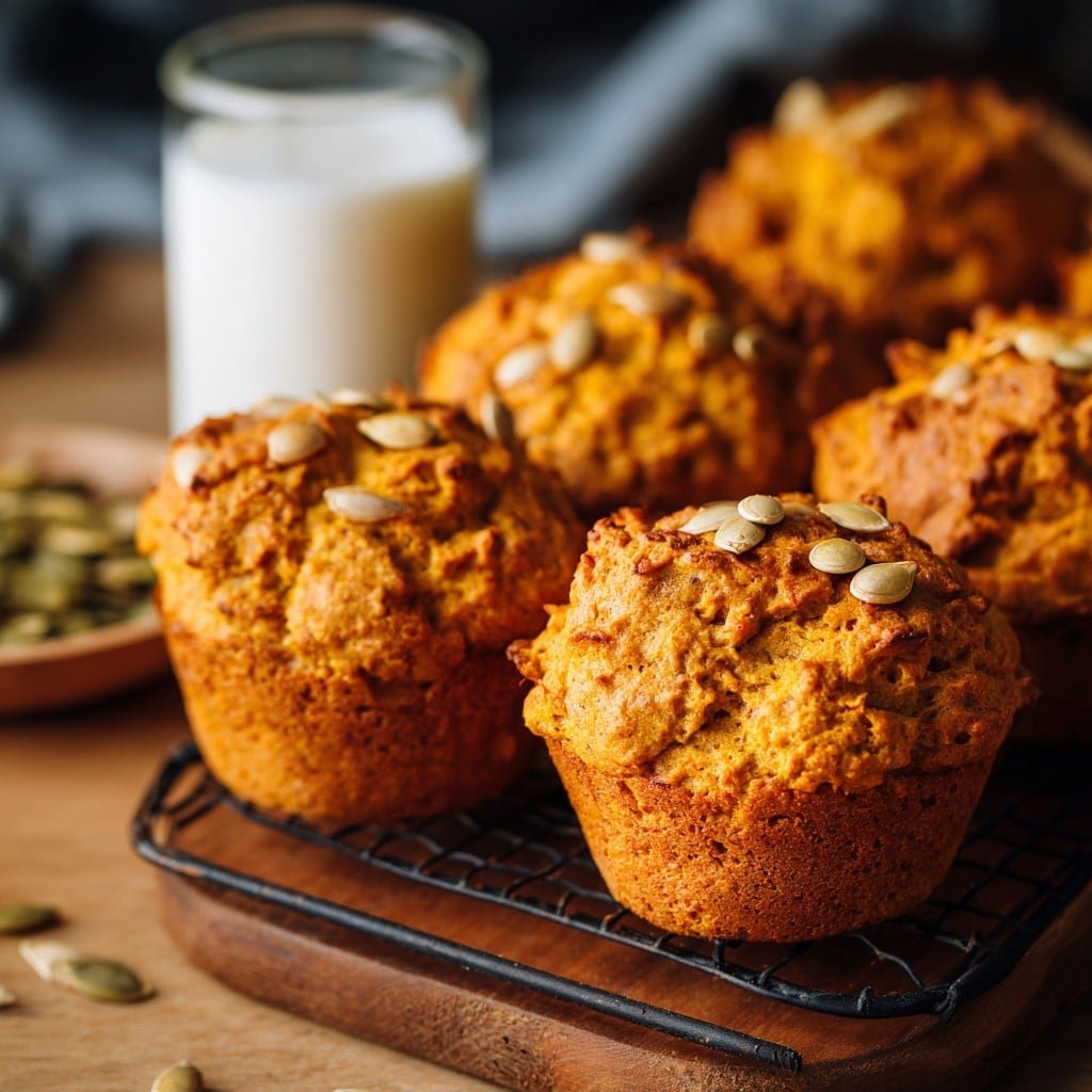 High Protein Pumpkin Cottage Cheese Muffins