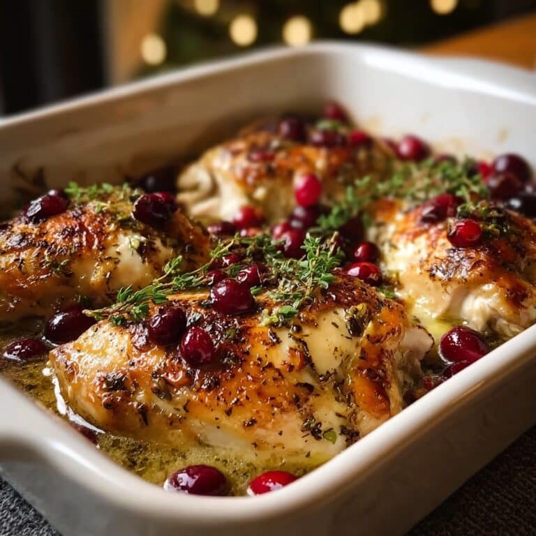 Holiday Cranberry Chicken Bake For Christmas Dinner