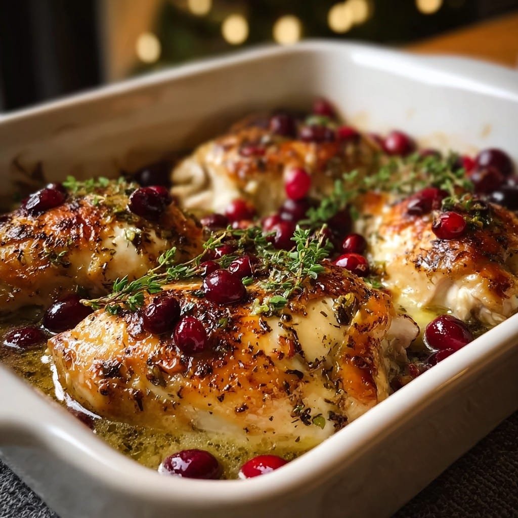 Holiday Cranberry Chicken Bake For Christmas Dinner 2 Holiday Cranberry Chicken Bake For Christmas Dinner
