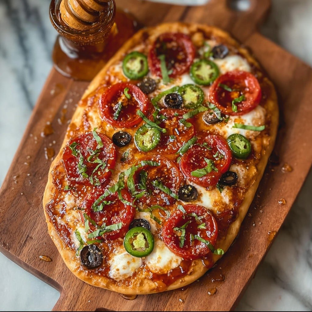 Hot Honey Flatbread Pizza 1 Hot Honey Flatbread Pizza