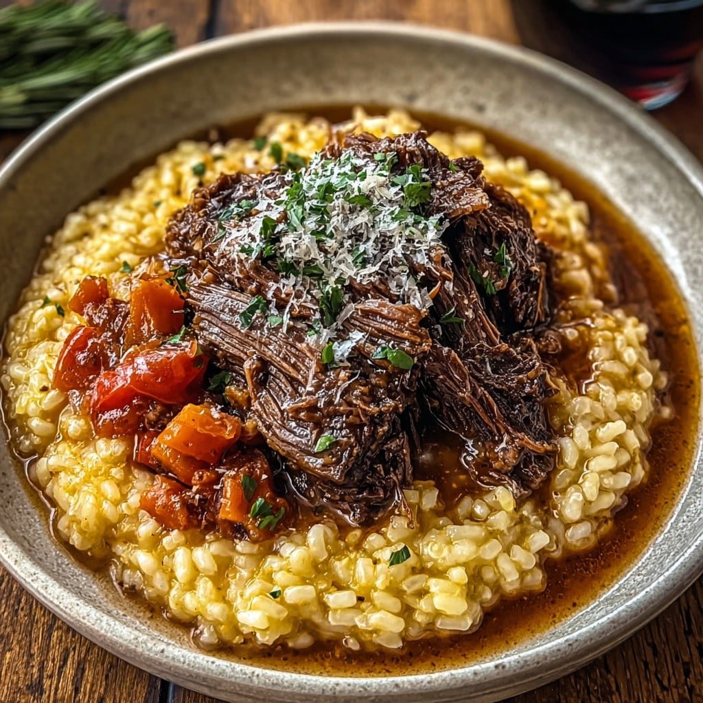 Italian Pot Roast & Parmesan Risotto 1 Italian Pot Roast & Parmesan Risotto