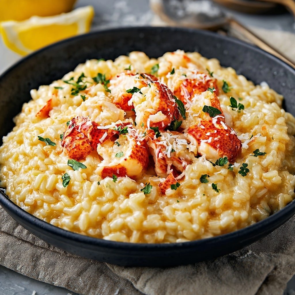 Lemon Butter Lobster Risotto