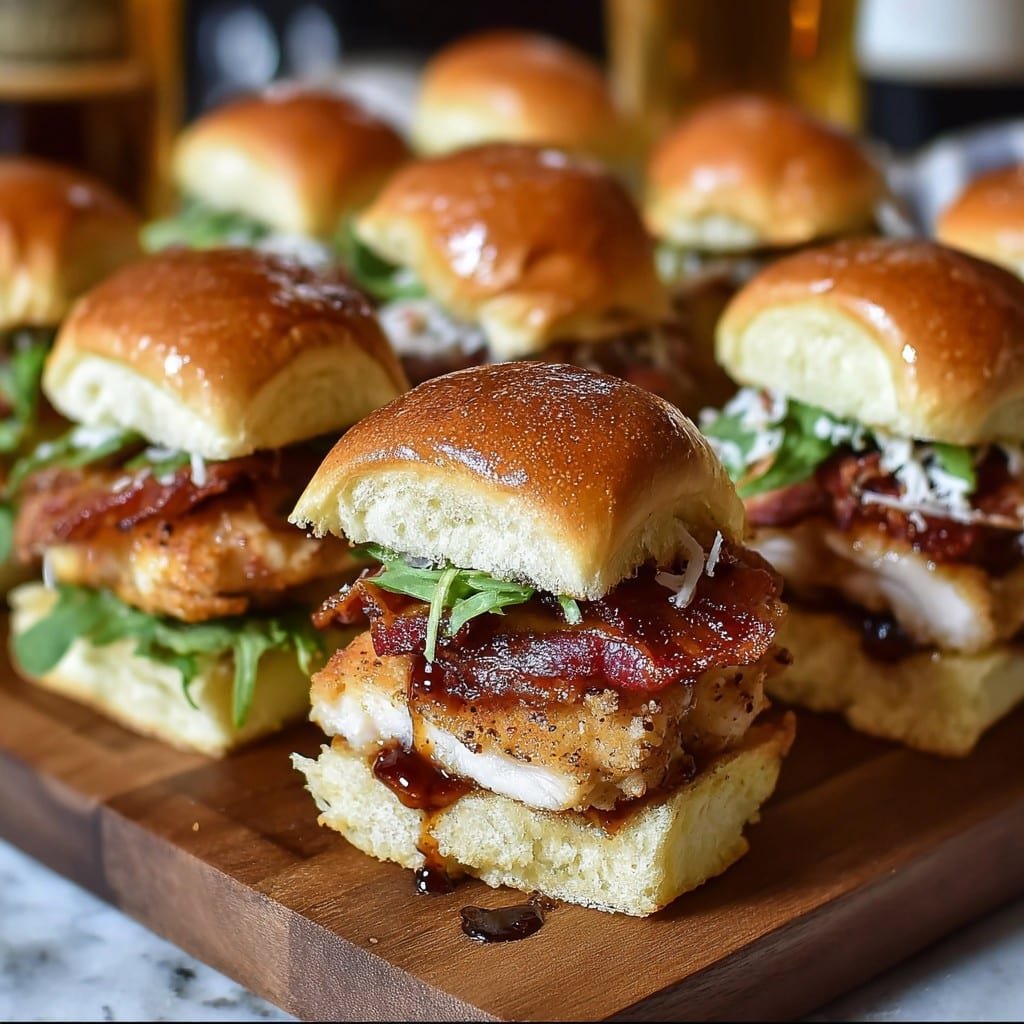 Maple Chicken Bacon Sliders 2 Maple Chicken Bacon Sliders