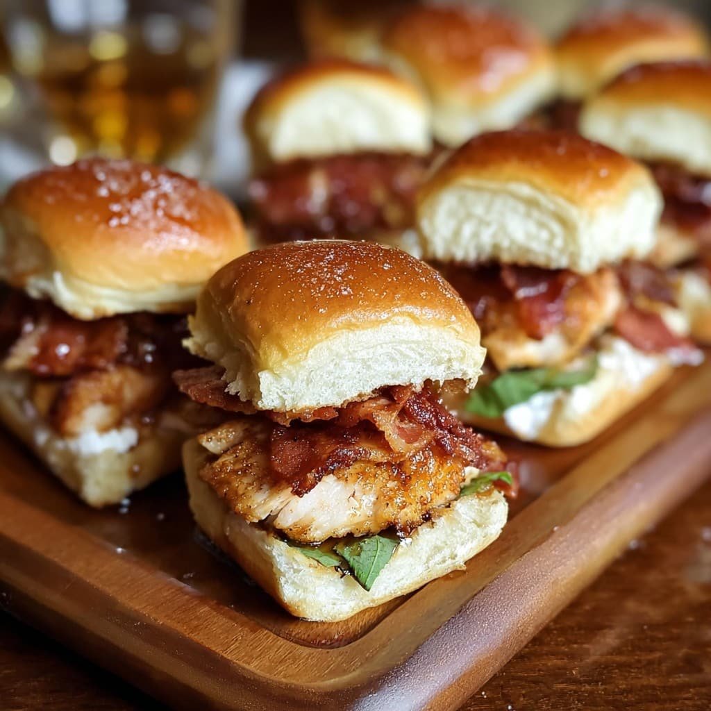 Maple Chicken Bacon Sliders 1 Maple Chicken Bacon Sliders
