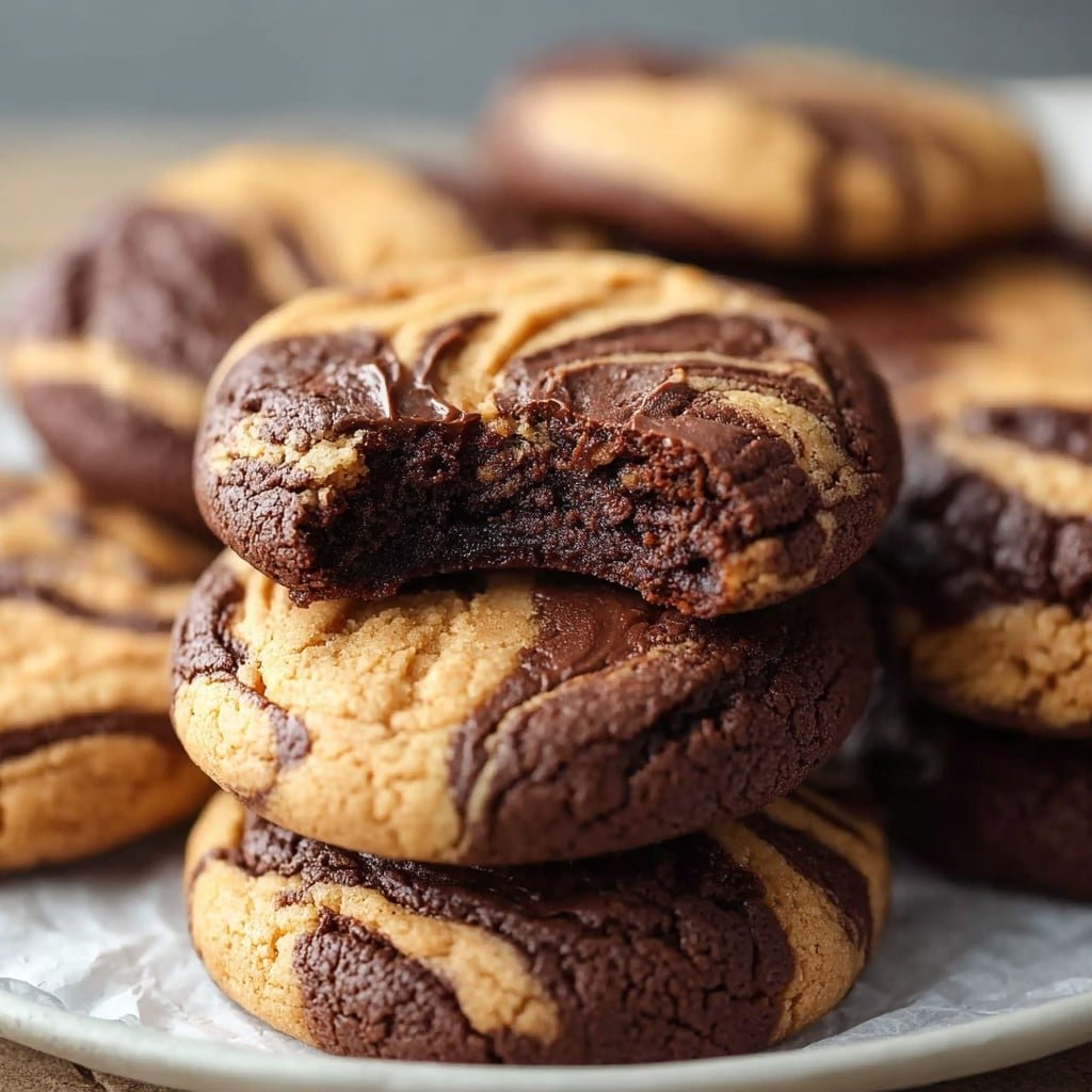 Peanut Butter Brownie Swirl Cookies