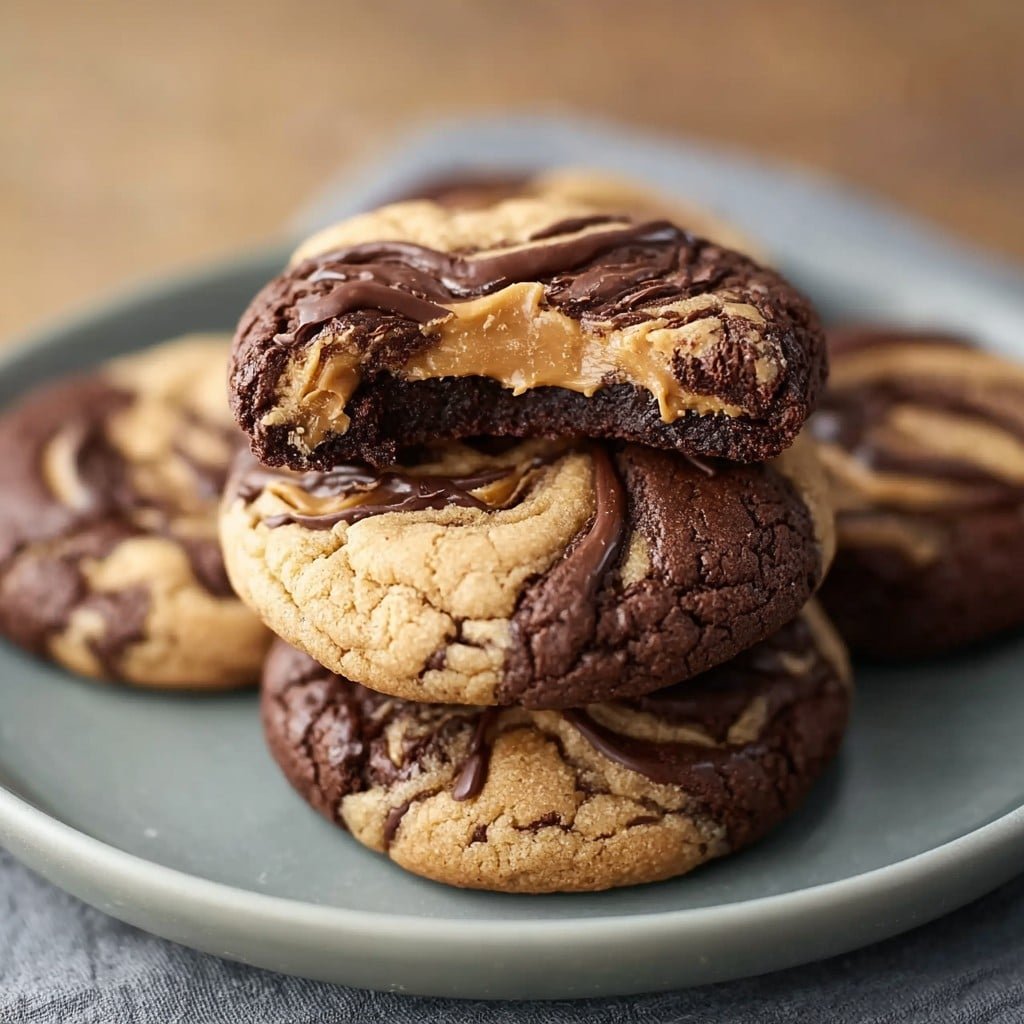 Peanut Butter Brownie Swirl Cookies