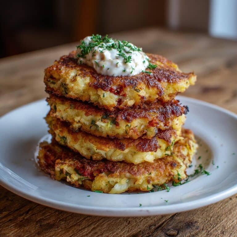 Potato and Onion Cheese Pancakes