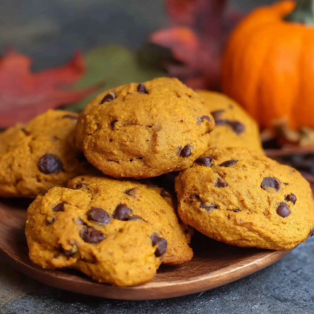 Pumpkin Chocolate Chip Cookies Easy Thanks Giving Dessert