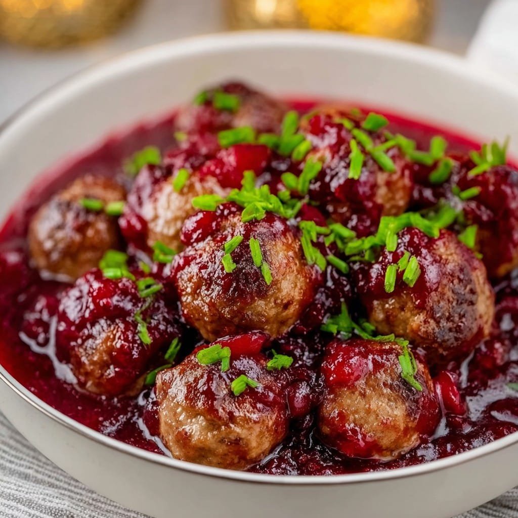 Quick Cranberry Meatballs Christmas Recipe