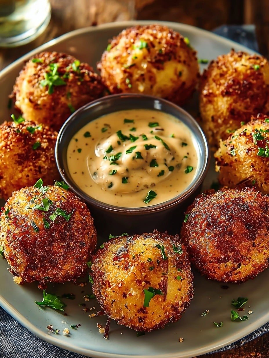 Reuben Balls with Spicy Thousand Island Dipping Sauce 1 Reuben Balls with Spicy Thousand Island Dipping Sauce