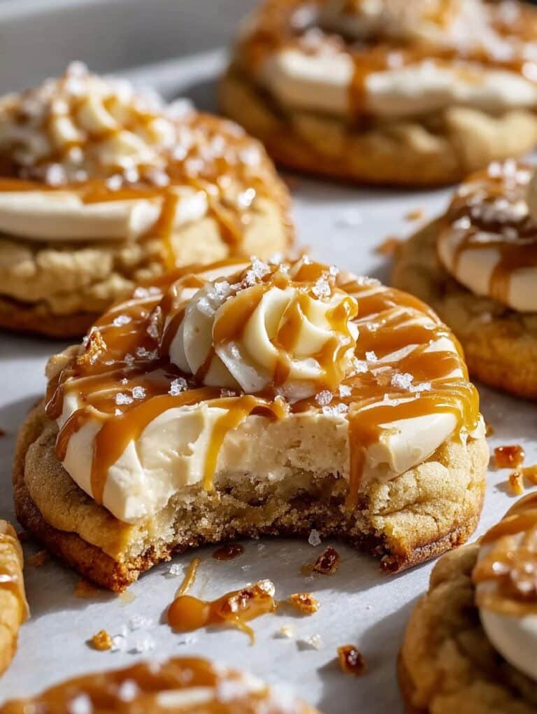 Salted Caramel Cheesecake Cookies Recipe Everyone Loves
