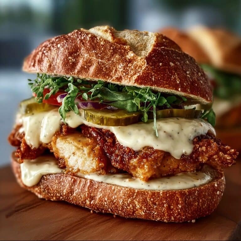Spicy Chicken Sandwich with Homemade Sauce
