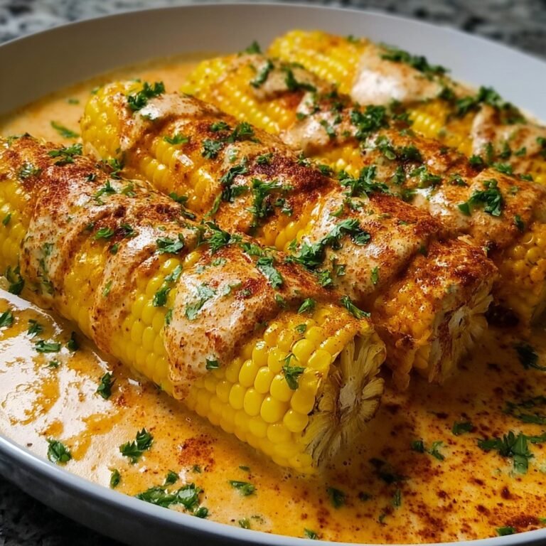 Spicy Creamy Cajun Corn Cob
