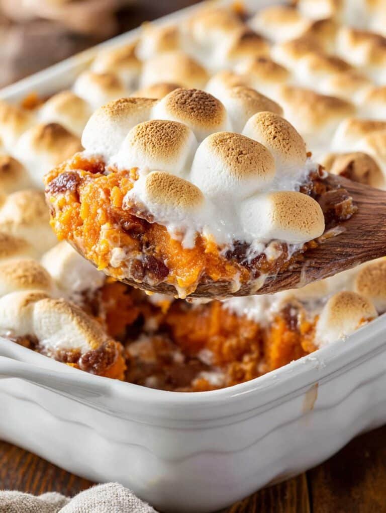 Sweet Potato Casserole with Marshmallows
