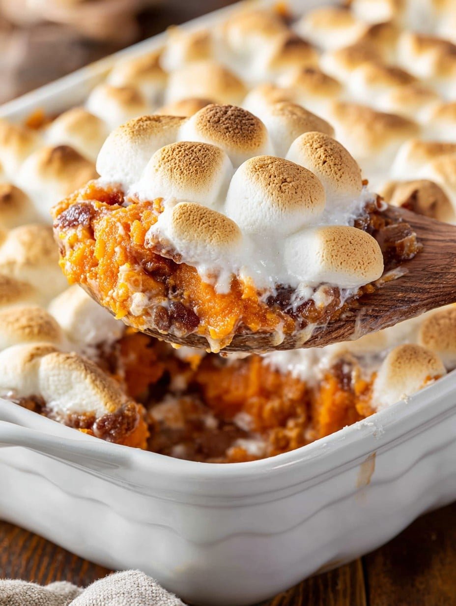 Sweet Potato Casserole with Marshmallows 2 Sweet Potato Casserole with Marshmallows