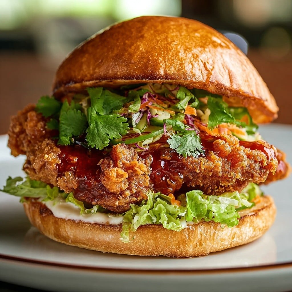 Thai Fried Chicken Sandwich 1 Thai Fried Chicken Sandwich