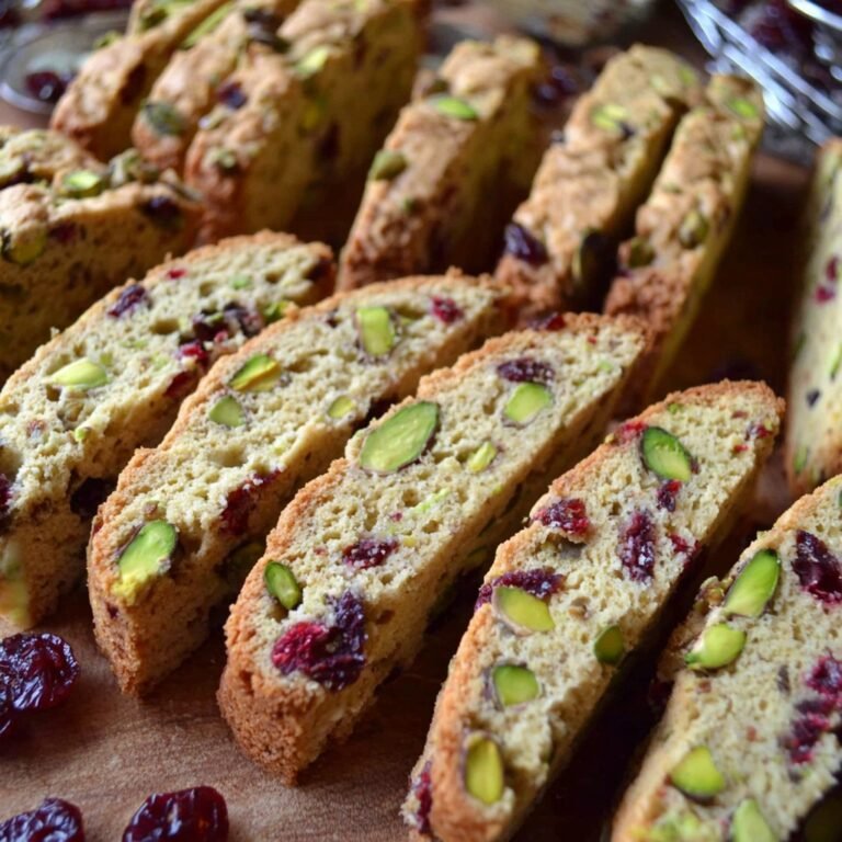 Thanks Giving Cranberry Pistachio Biscotti