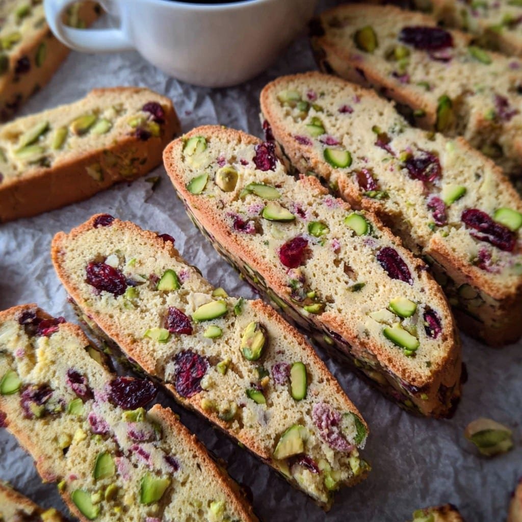Thanks Giving Cranberry Pistachio Biscotti