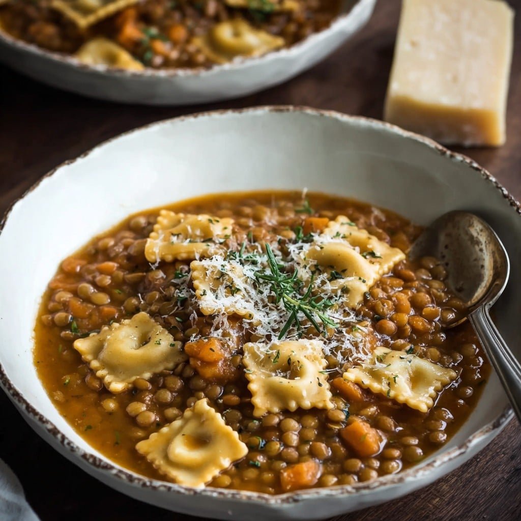 Umbrian Lentil Soup with Pasta 1 Umbrian Lentil Soup with Pasta