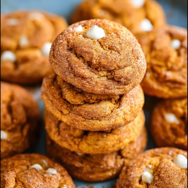 White Chocolate Pumpkin Snickerdoodles