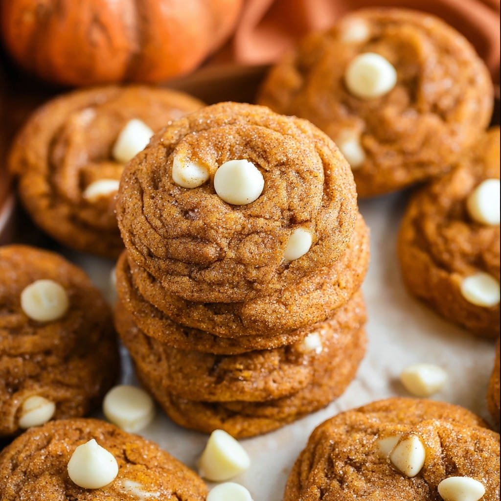 White Chocolate Pumpkin Snickerdoodles