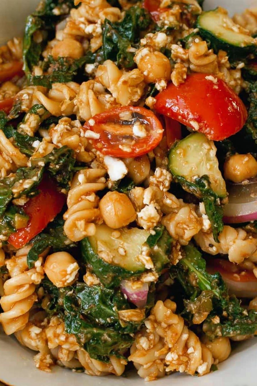 Balsamic Roasted Veggie Pasta Salad