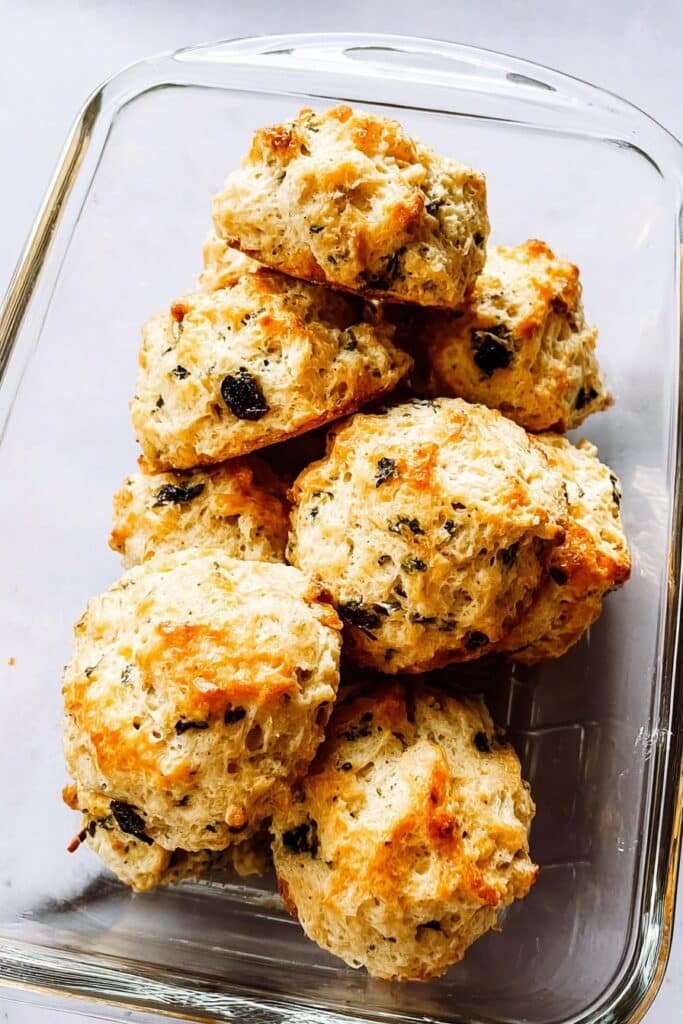 A delicious, irresistible picture of High Protein Egg Biscuits you’ll crave
