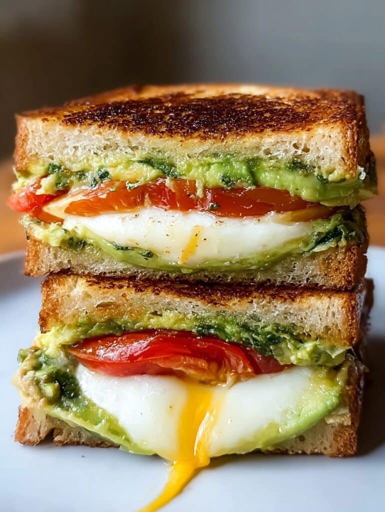 Avocado, Mozzarella, and Tomato Grilled Cheese Recipe Guide