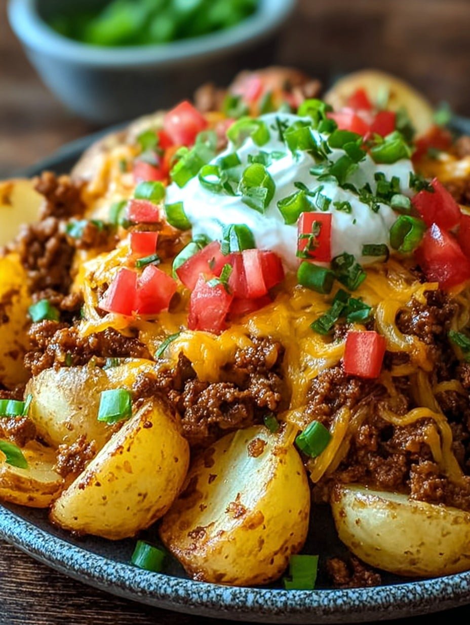 Cheesy Taco Potatoes