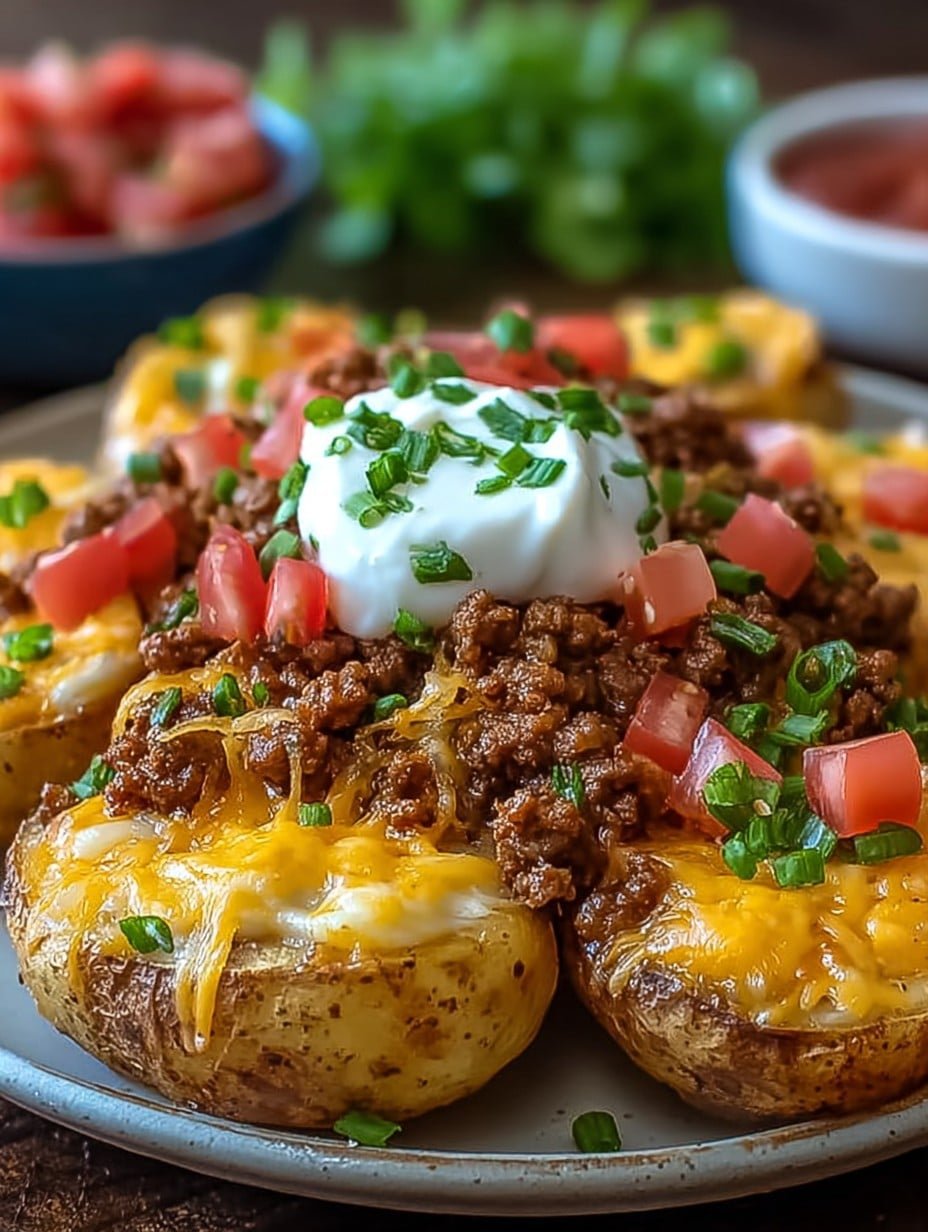 Cheesy Taco Potatoes