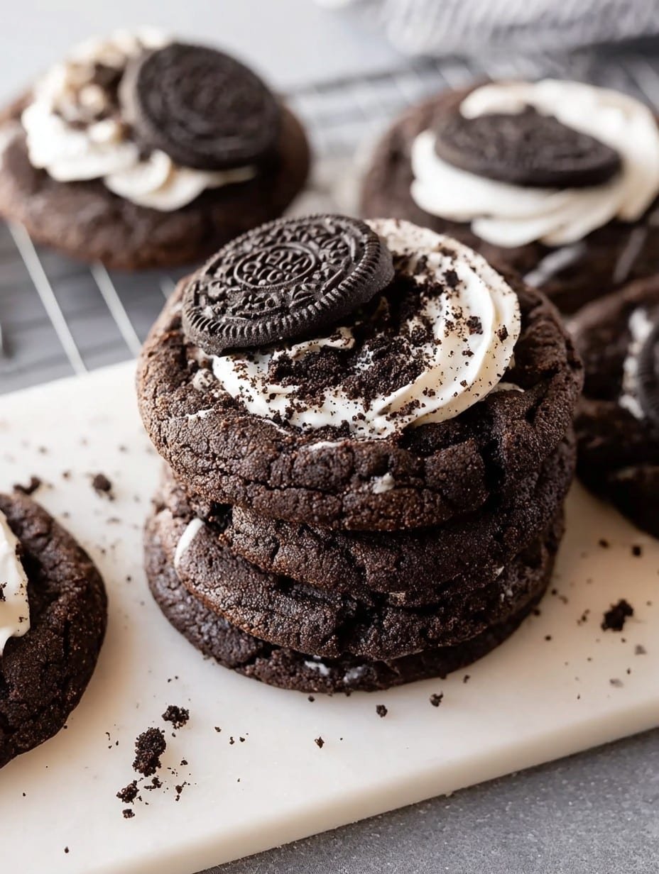 Chocolate Oreo Crumbl Cookie
