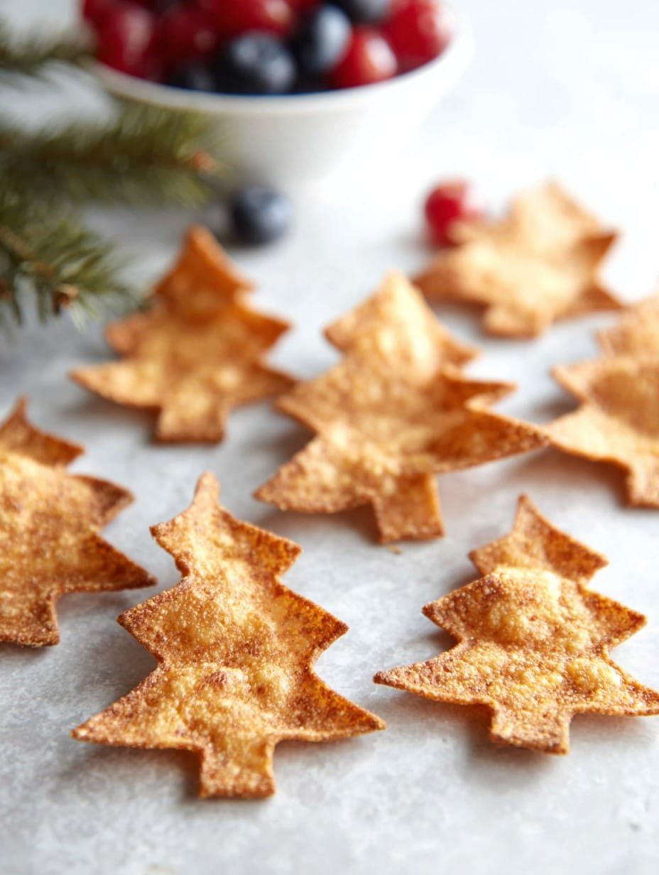 Christmas Cookie Cutter Tortilla Chips