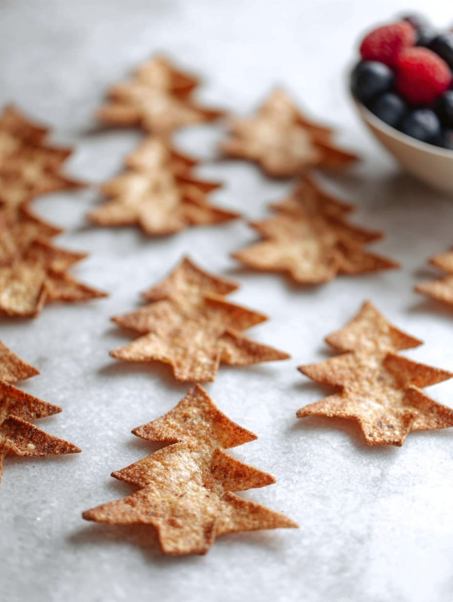 Christmas Cookie Cutter Tortilla Chips