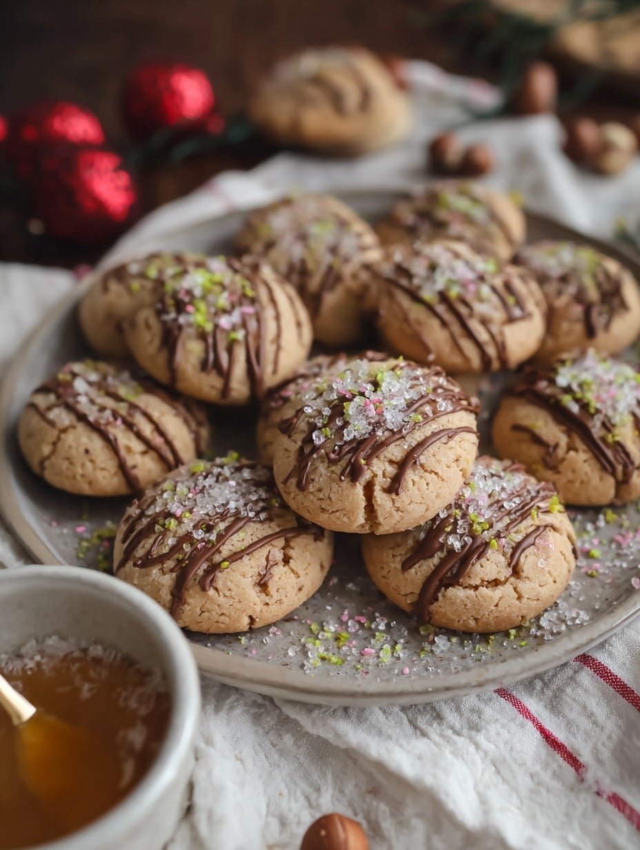 Christmas Hazelnut Sea Salt Cookies